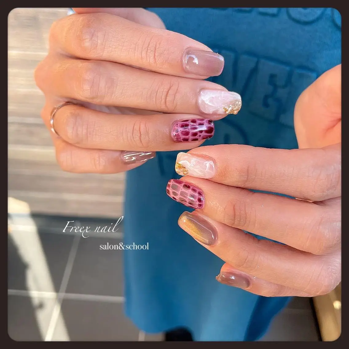 ネイル ハンドネイル ハンドケア freex nail /ニュアンス/個性派のネイルデザイン