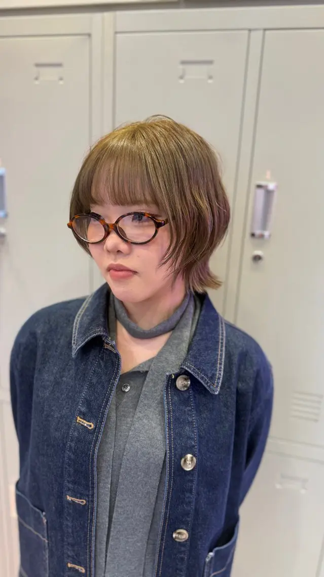 ミディアム 艶髪特化矯正カット ✨️MOMOEのヘアスタイル