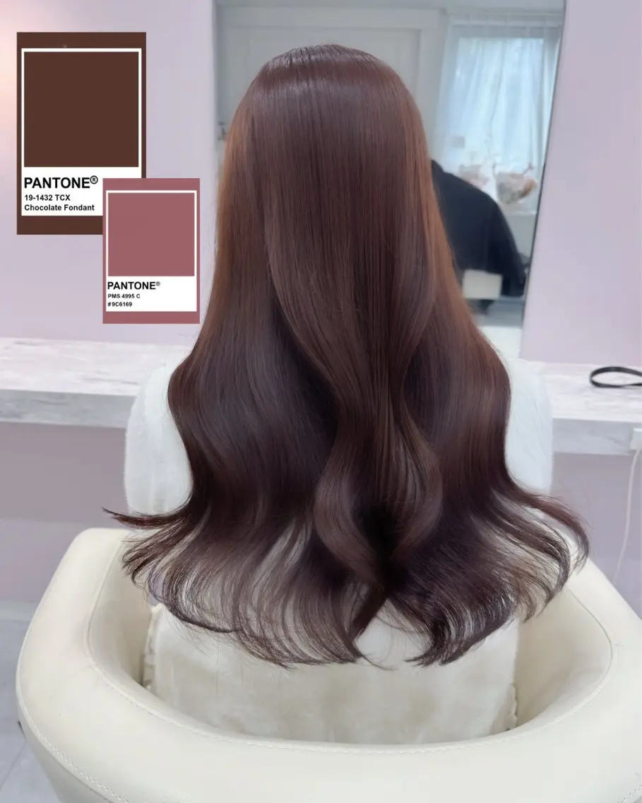 ロング カラー ブラウンカラー 透明感カラー ピンクカラー カット ヘアカラー 表参道/ハイトーン/ ブリーチ/みずは🎀のヘアスタイル