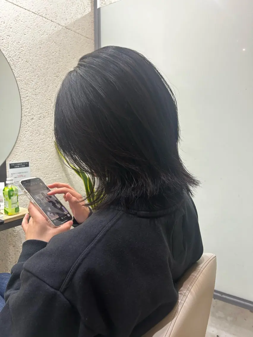 ミディアム レイヤーカット ウルフカット ウルフレイヤー SHINDO MIYUのヘアスタイル
