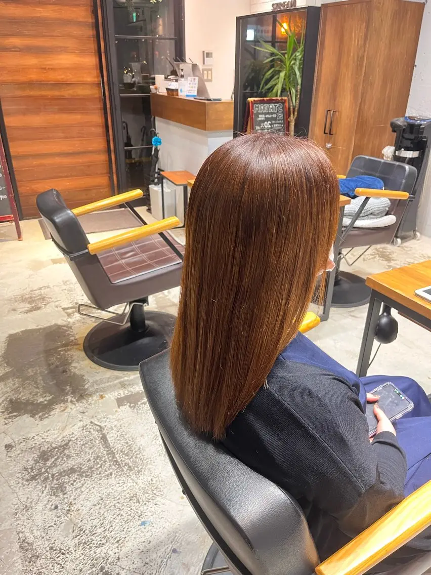 カラー ブラウンカラー 誰もが憧れる艶髪✨ /アレンジヘア🎀のヘアスタイル