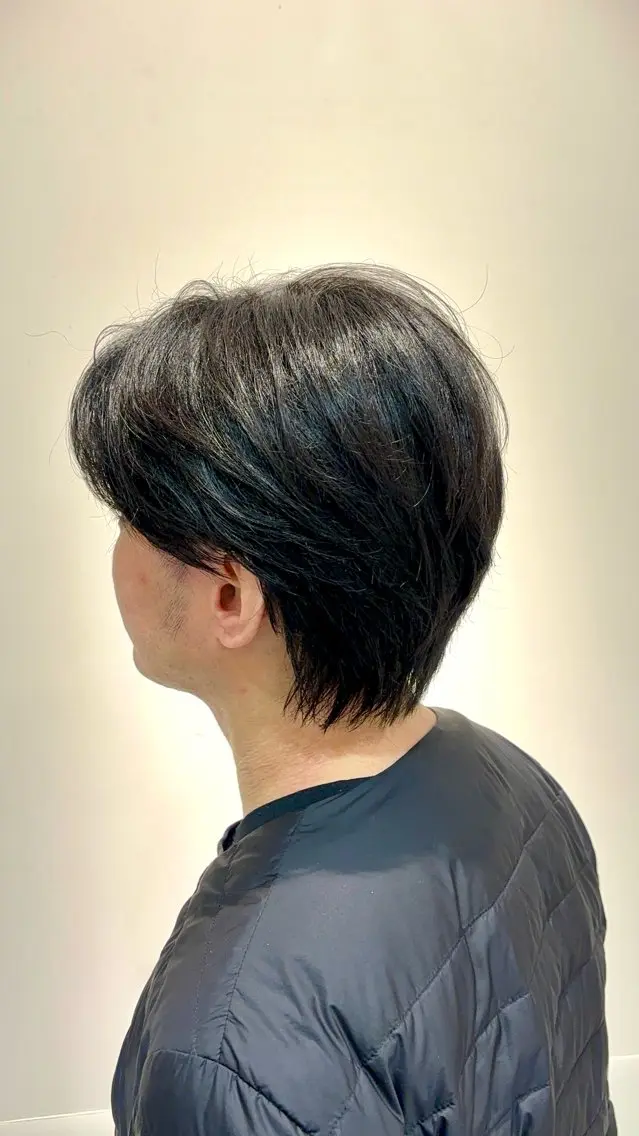 メンズ センターパート カット 大人かわいいショート 🧡Mai🧡のヘアスタイル