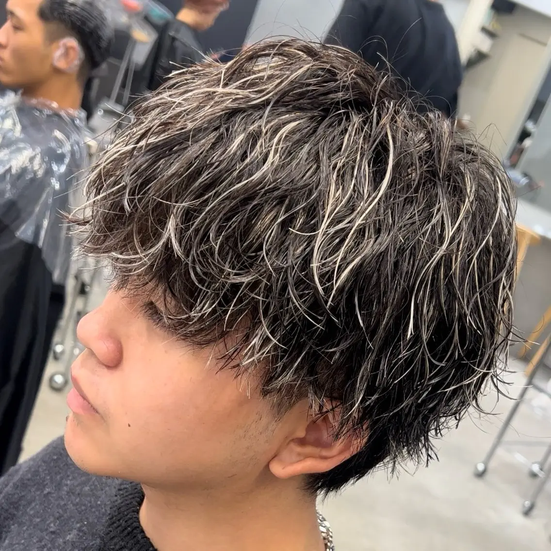ミディアム カラー ヘアアレンジ メンズ fifth 石川 凪のヘアスタイル