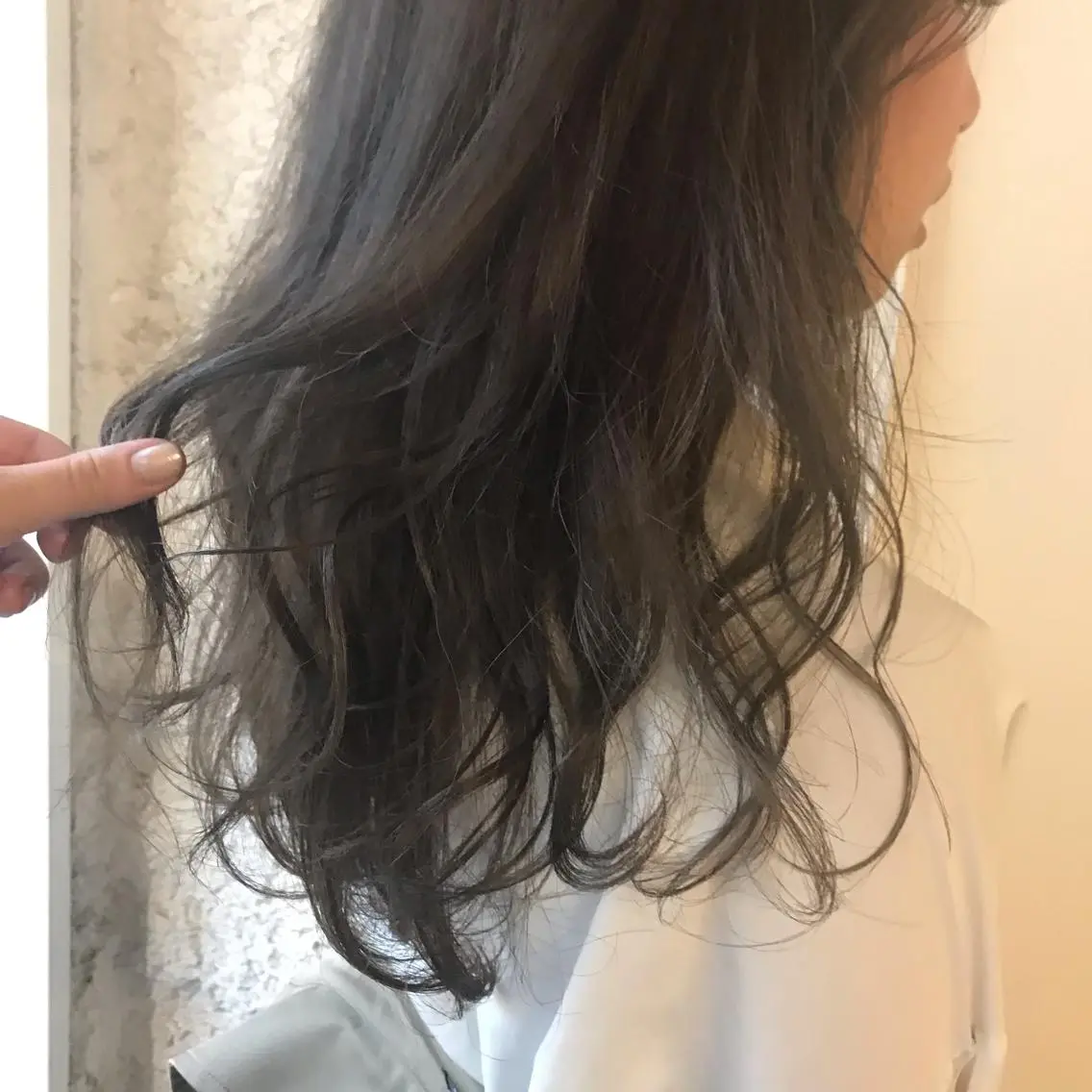 セミロング カラー ヘアアレンジ 髪質改善カラー/艶髪 LISAのヘアスタイル
