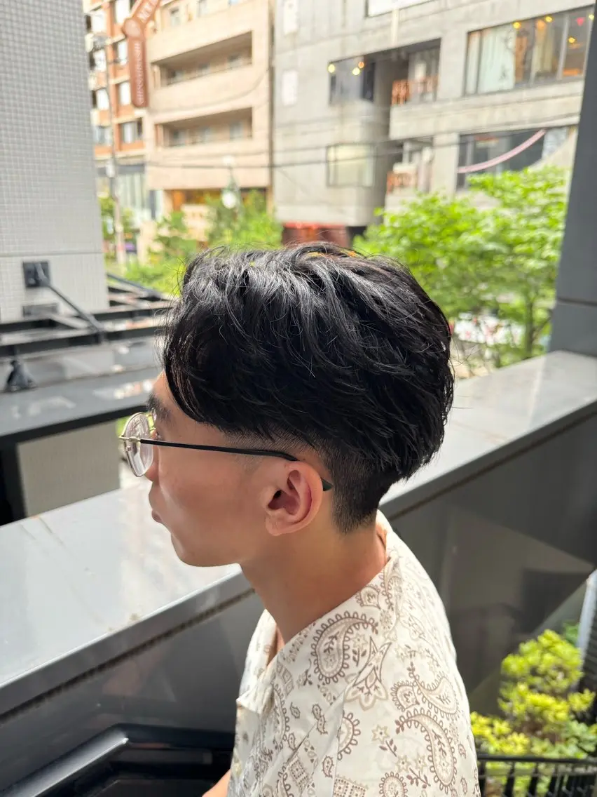 メンズ カット 河野 悠のヘアスタイル
