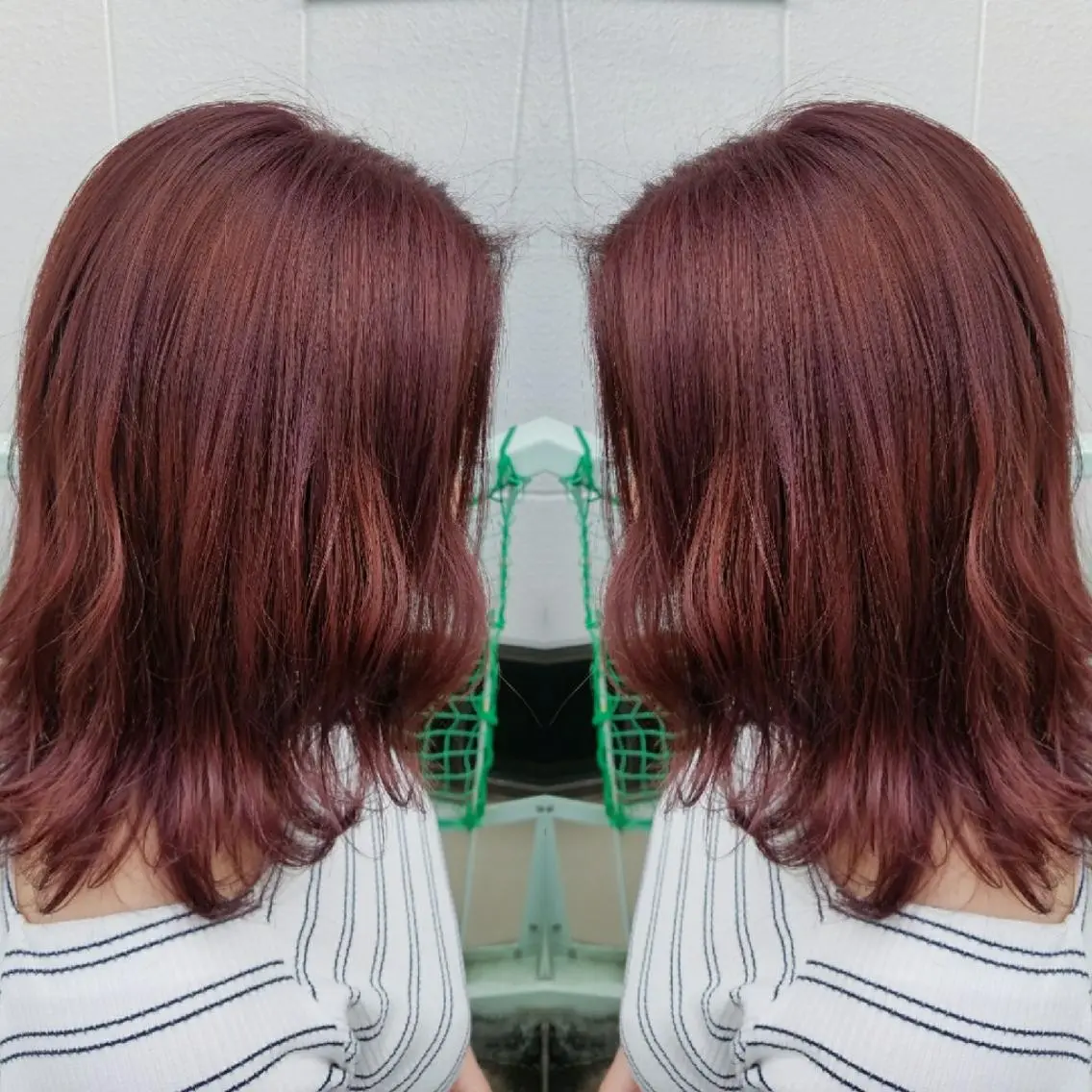 ミディアム カット トリートメント 今中 小百合のヘアスタイル