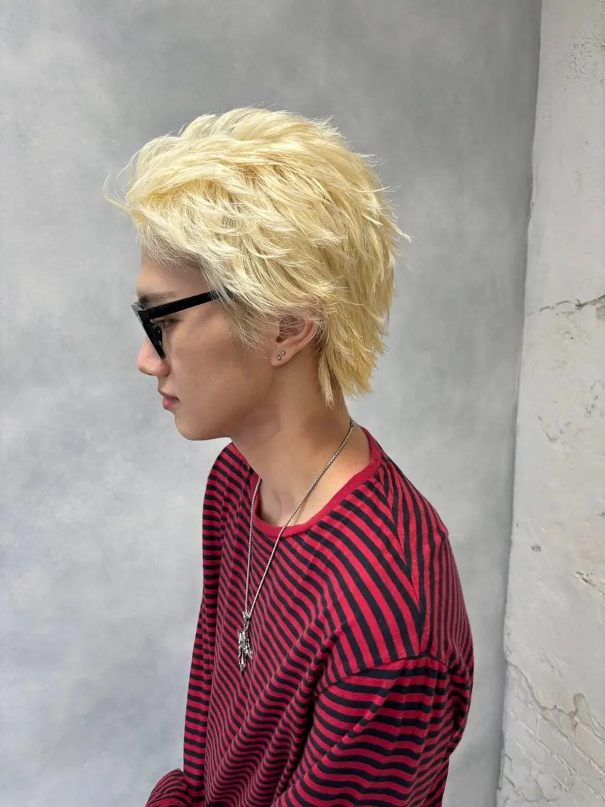 ショート カラー ヘアアレンジ メンズ ravens代表 ヒロムのヘアスタイル