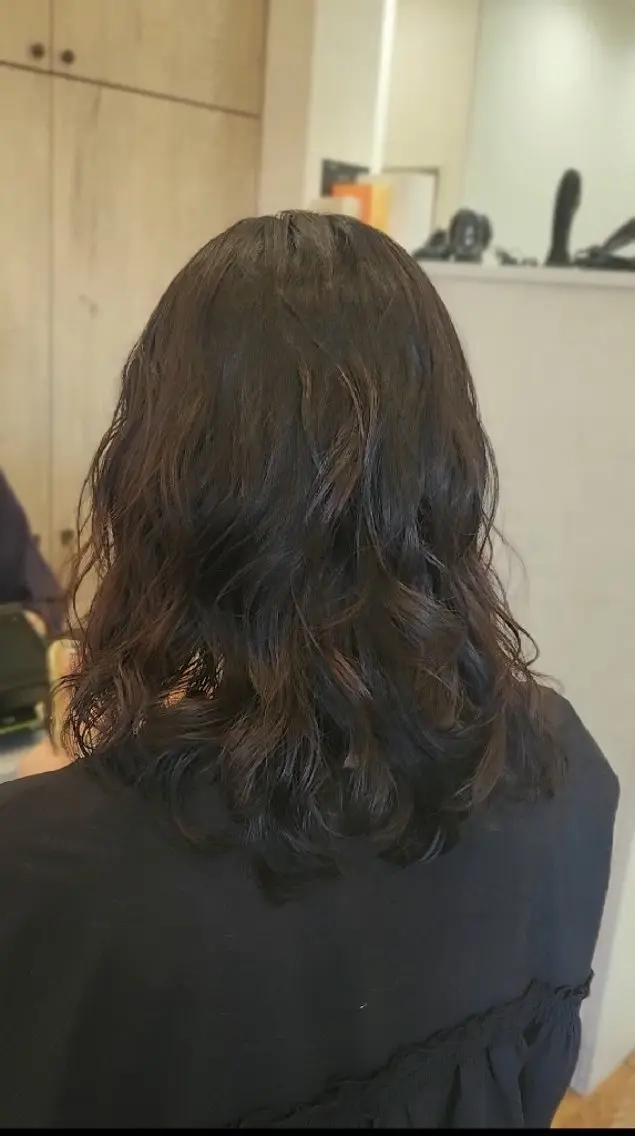 ミディアム パーマ 垢抜けパーマヘア🍯 ジルのヘアスタイル