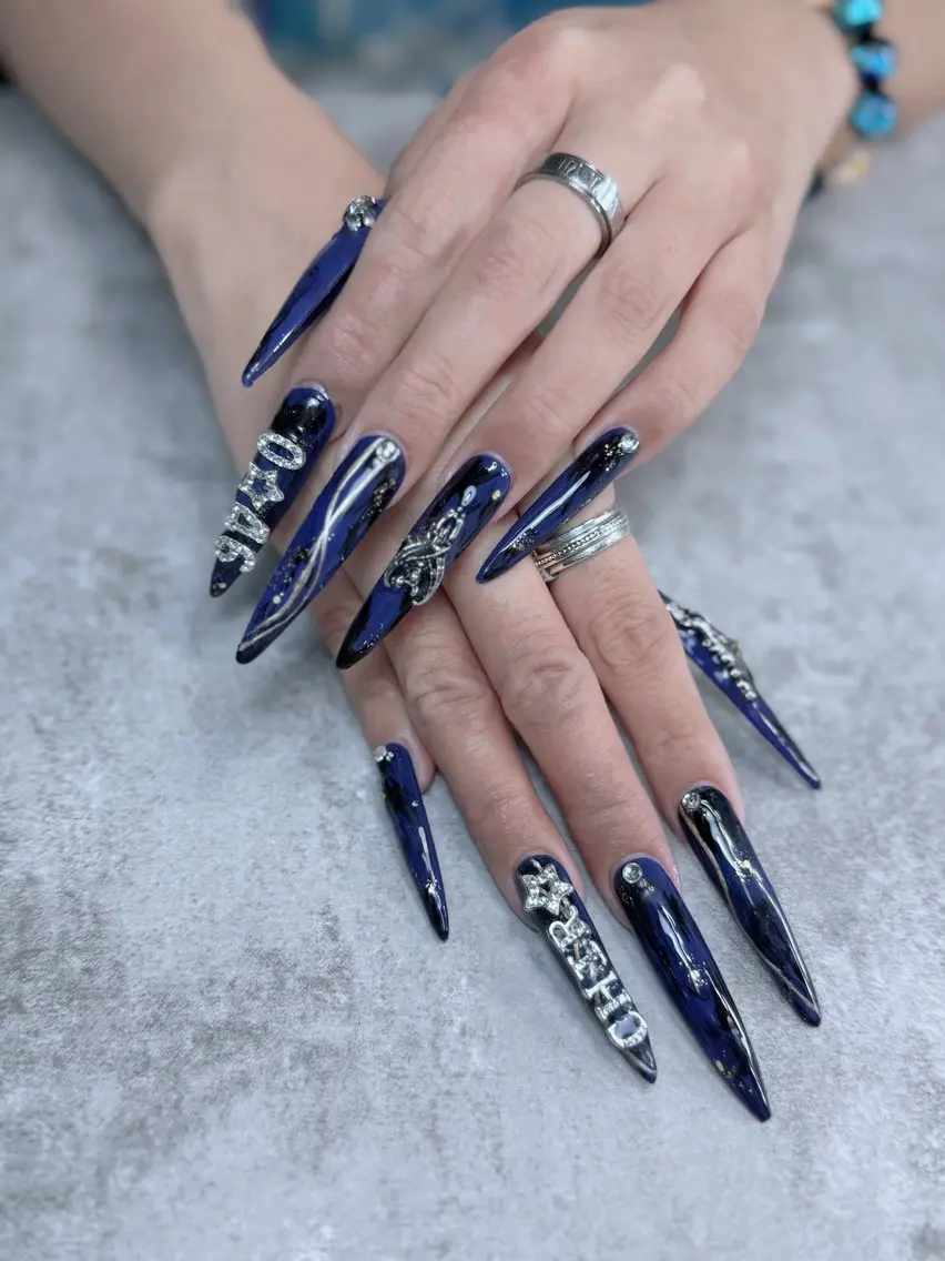 ネイル チークネイル フラッシュネイル フレンチネイル ジェルネイル ロングネイル ハンドネイル nail sideraのネイルデザイン