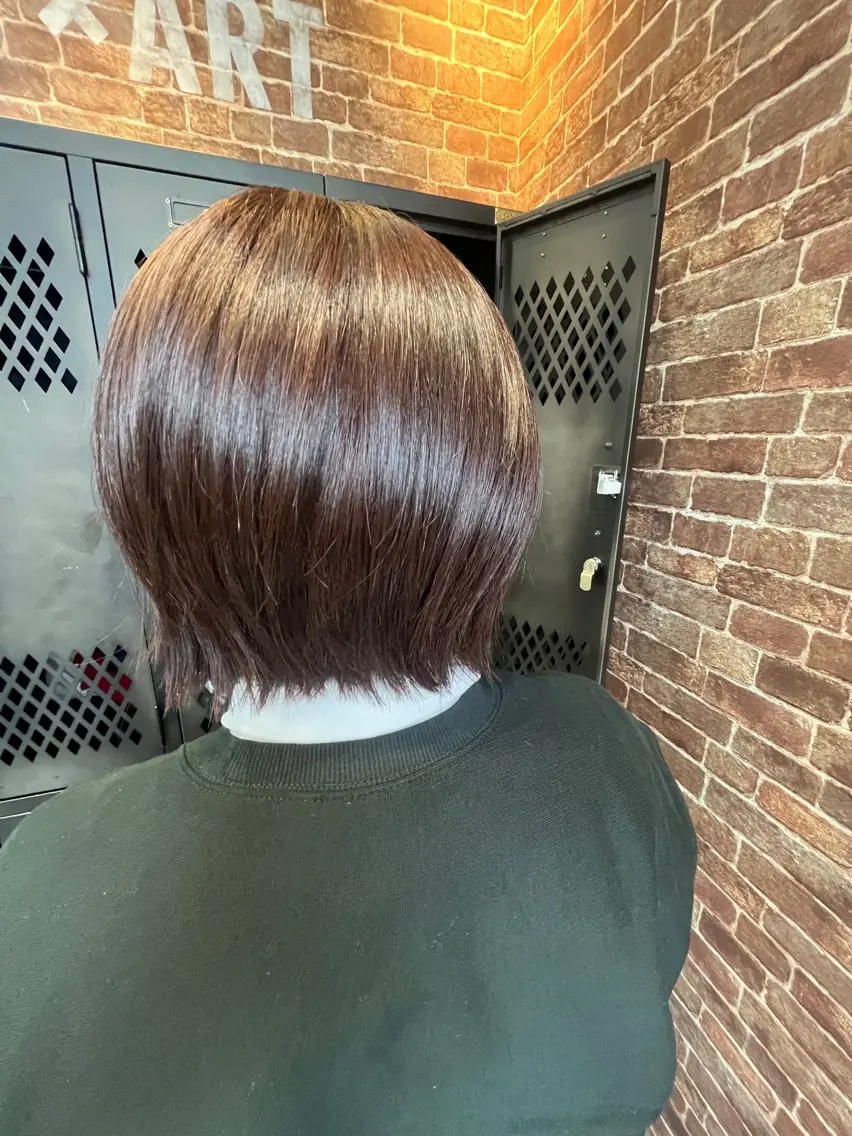ミディアム カラー 久木原 ゆりのヘアスタイル