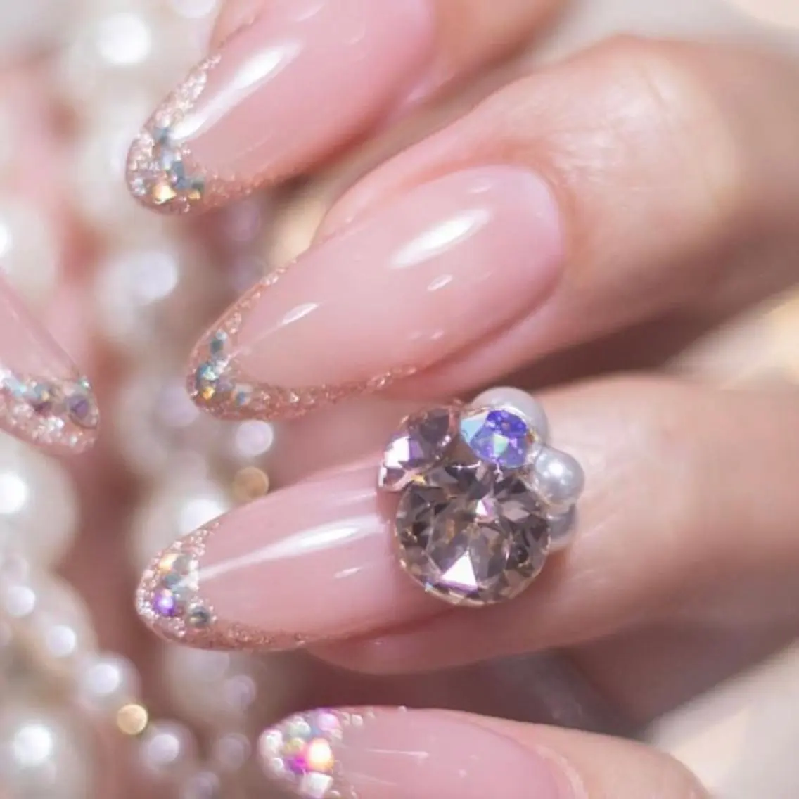 ネイル モチの良さ◉ フィルインネイル♡のネイルデザイン