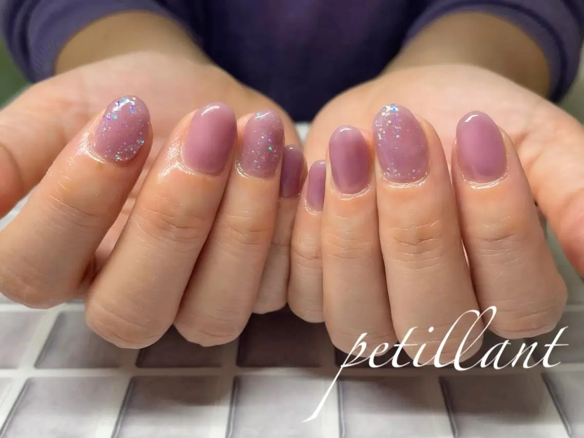 ネイル クリアネイル nail salon petillantのネイルデザイン