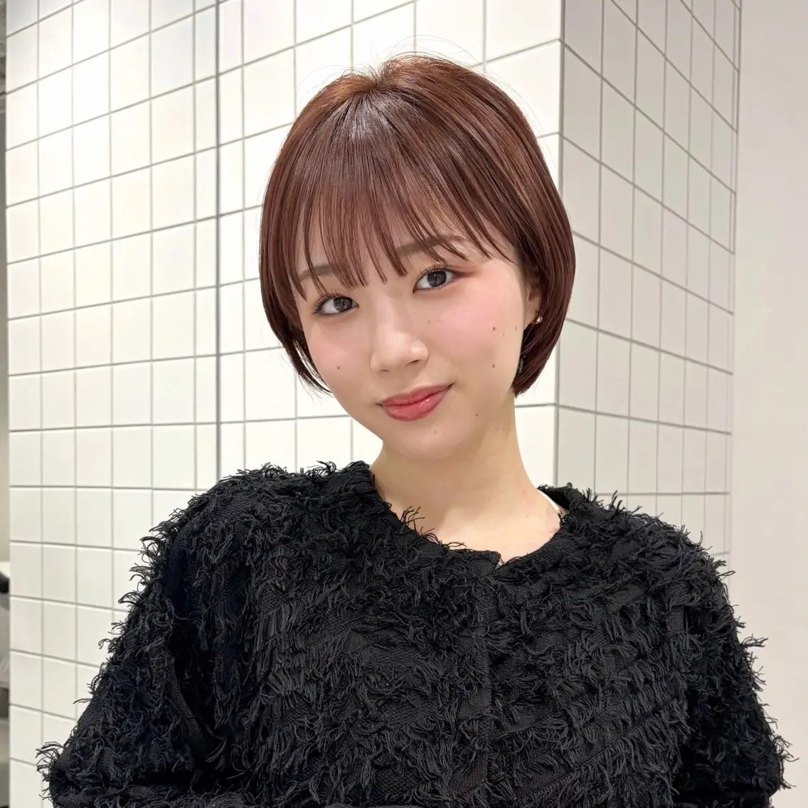 ショート ショートボブ ボブ ショートヘア レイヤー♡ 石川優奈のヘアスタイル