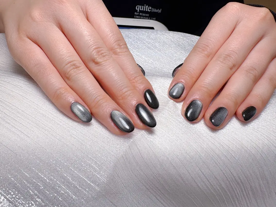 ネイル マグネットネイル オフィスネイル シンプルネイル Wilu nail 二子新地駅徒歩30秒のネイルデザイン