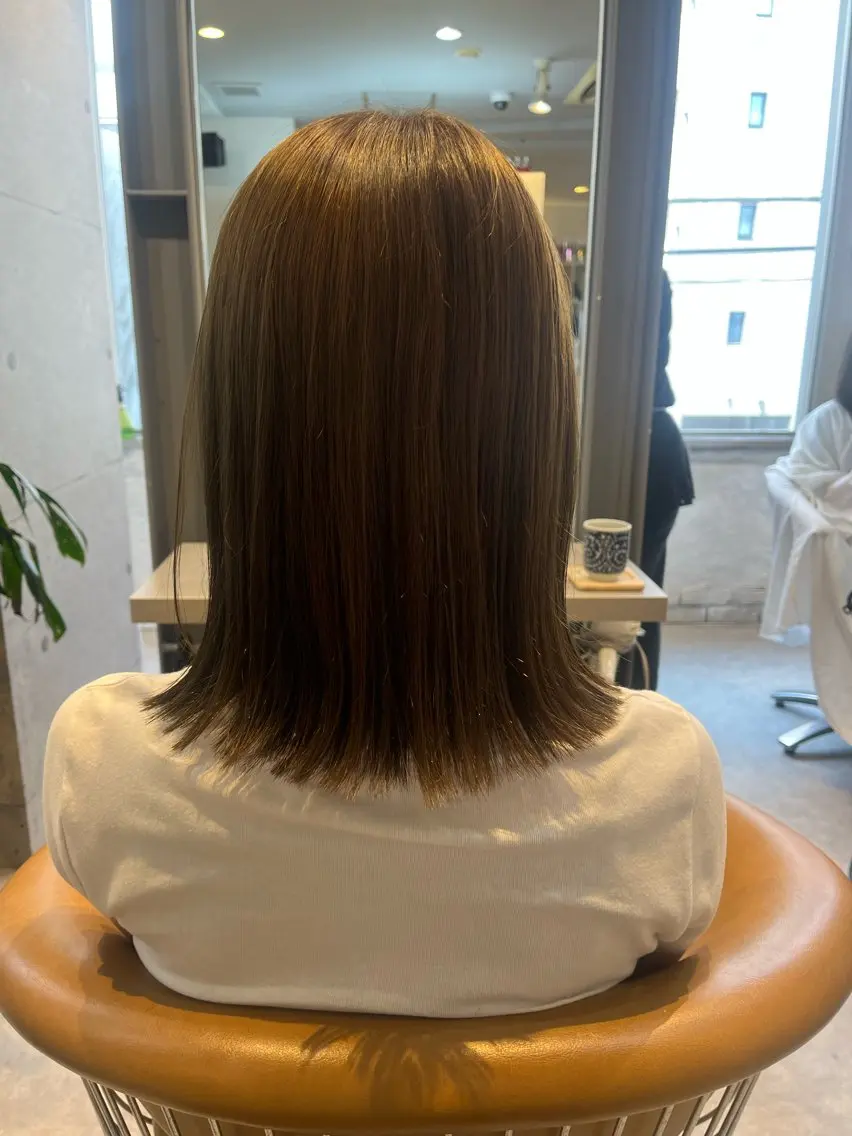 ミディアム カラー カット ヘアカラー うしだ かおるのヘアスタイル