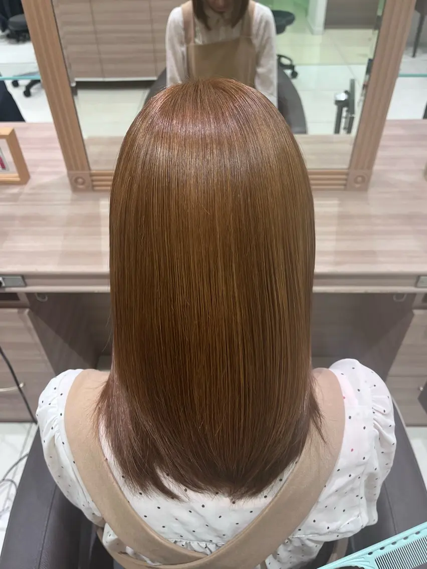 ミディアム カラー トリートメント ヘアカラー ❄️モデル募集中❄️ ️🫧Ｈａｒｕ🫧のヘアスタイル