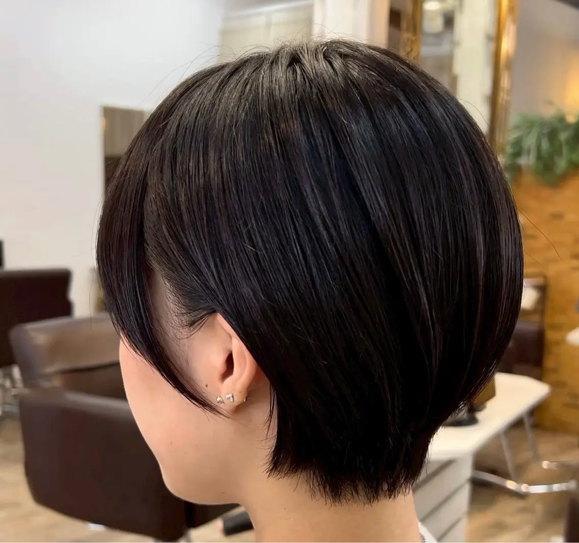 ショート ショートボブ ボブ ショートヘア 岡本 蓮太のヘアスタイル