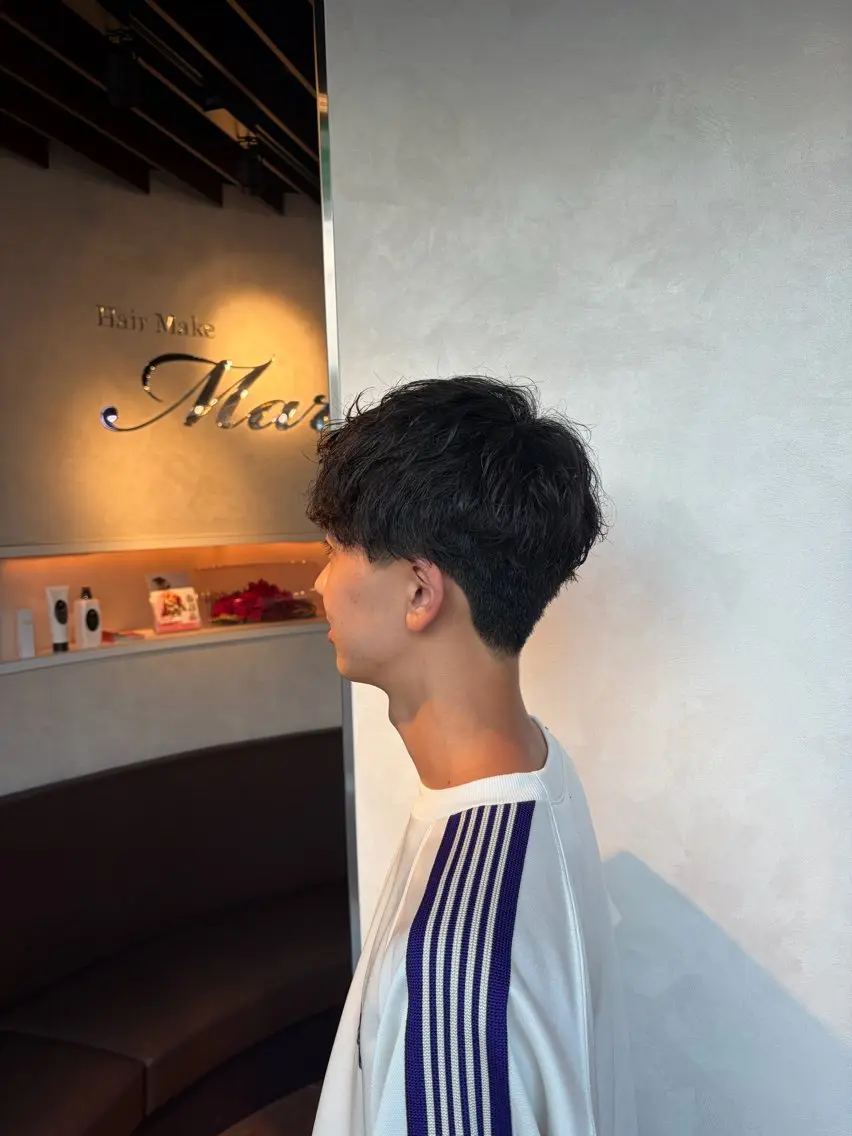 パーマ メンズ メンズパーマ カット パーマ 都築 明日香のヘアスタイル