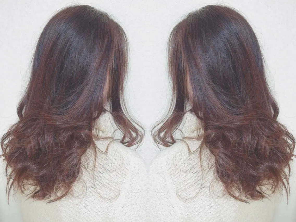 セミロング ロング カラー boutique misakiのヘアスタイル