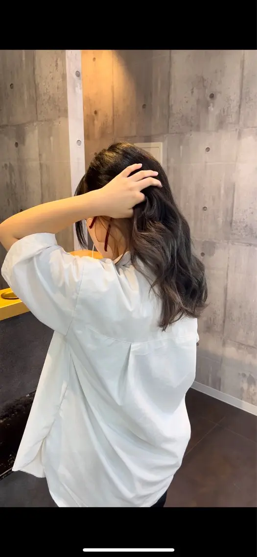 ミディアム カラー ヘアアレンジ 渋谷のブリーチカラー シェフ🧑🍳蓮のヘアスタイル