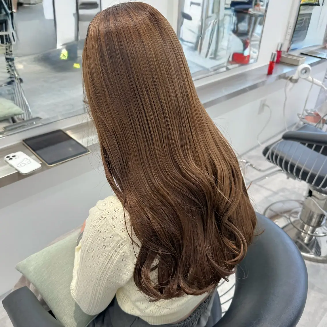 ロング カラー ヘアカラー ParveMix￤ 大賀さつき🍨🤍のヘアスタイル