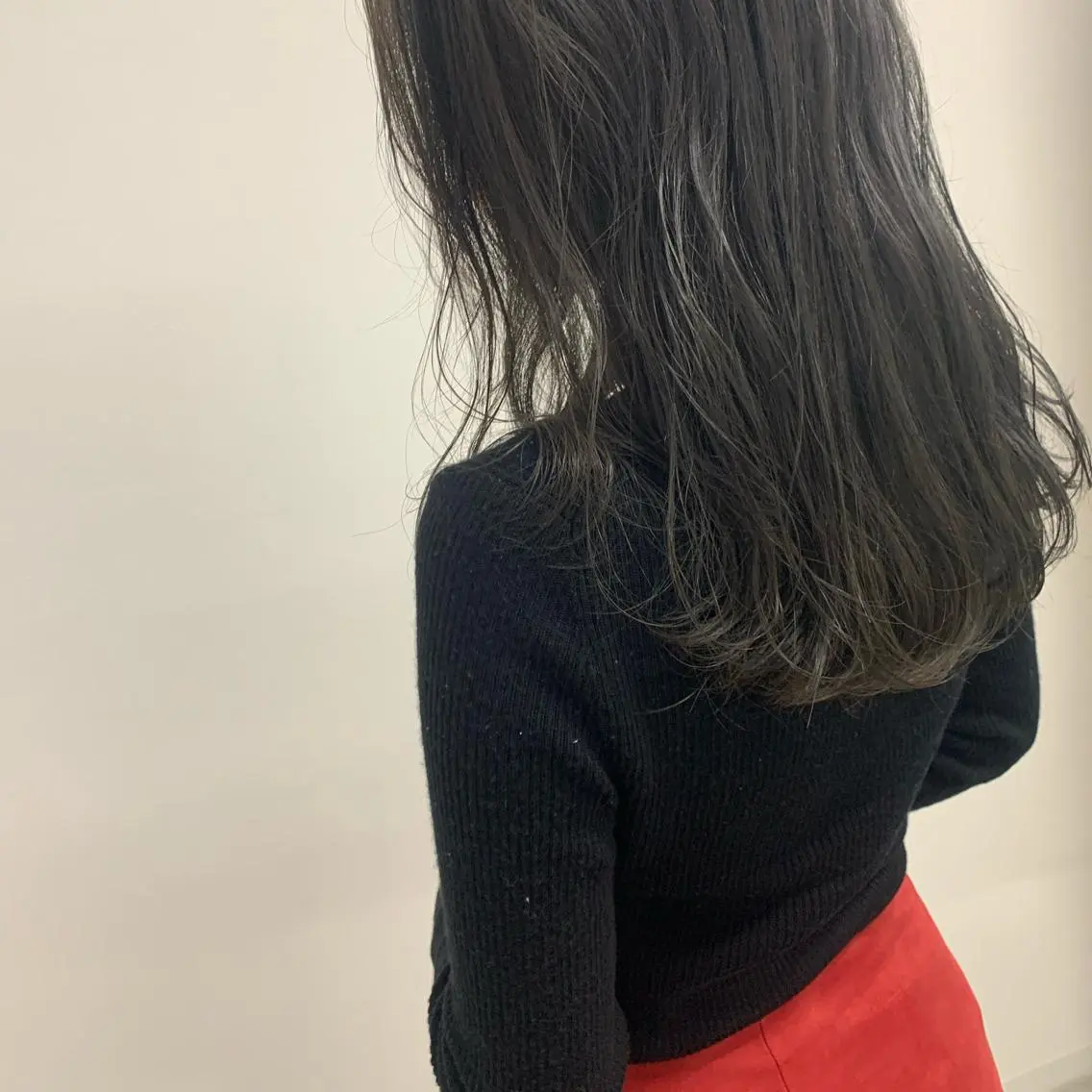 ロング カラー アディクシーカラー アッシュ カット ヘアカラー 石井 静のヘアスタイル