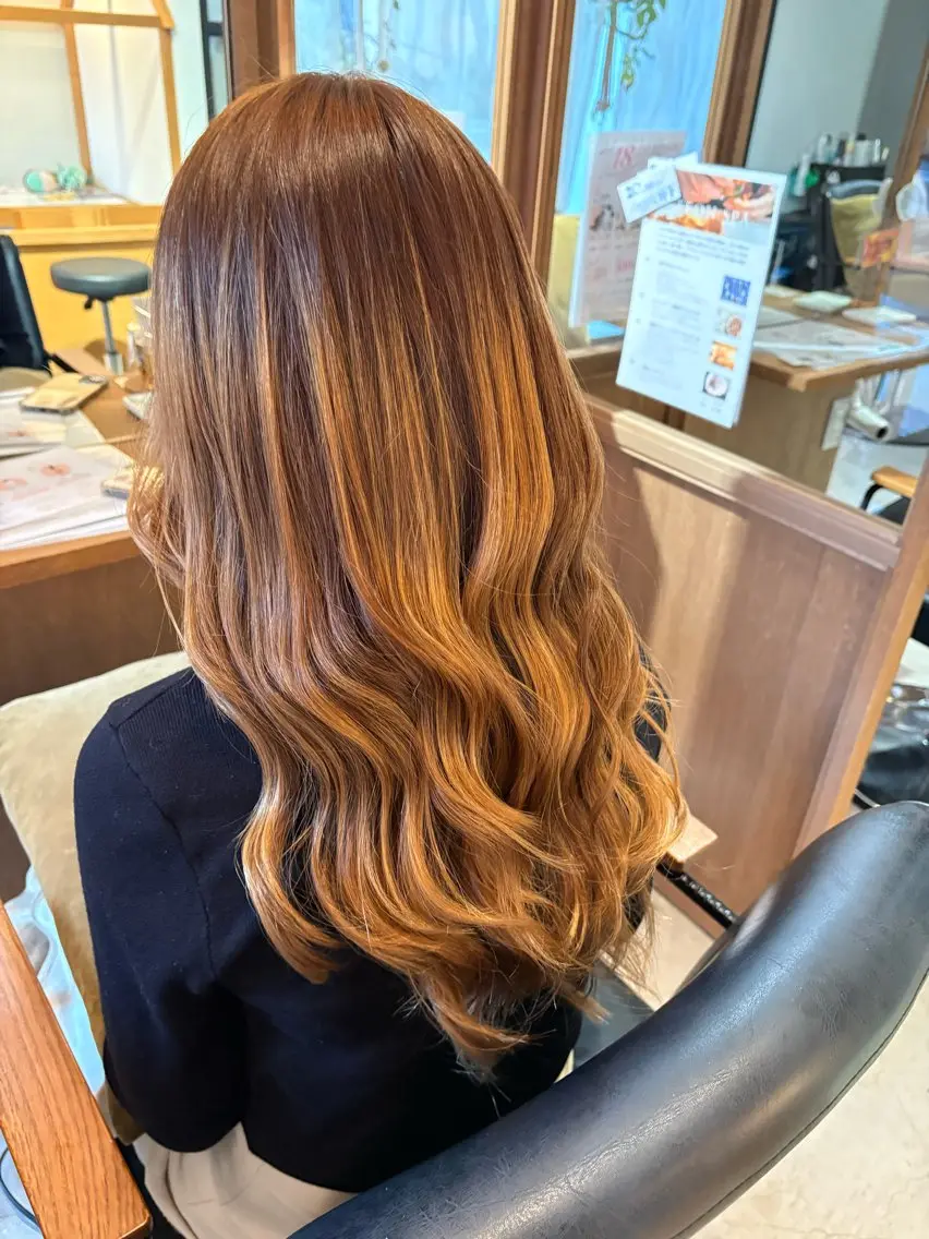 ロング カラー ヘアカラー 🦋FERIA 池田 中庭千咲貴🦋のヘアスタイル