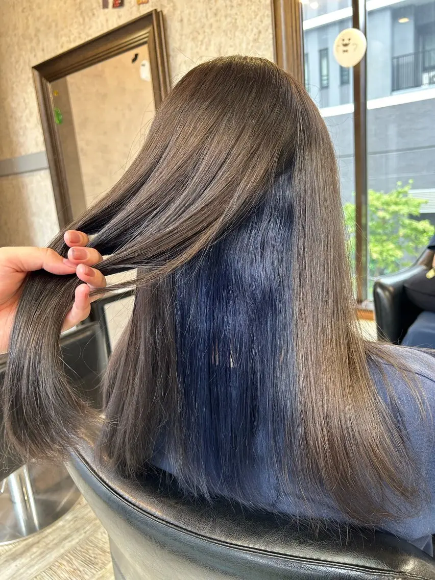 セミロング 青柳 若奈のヘアスタイル