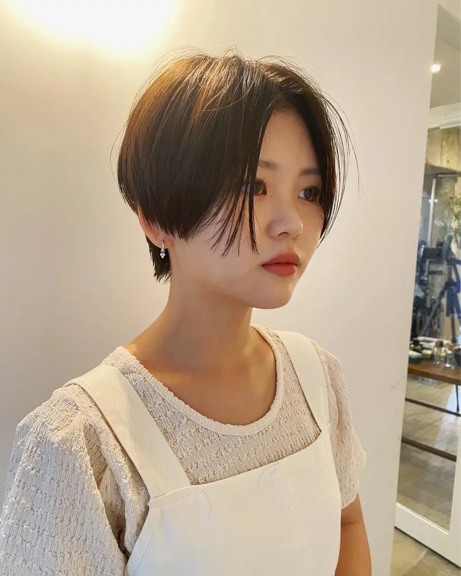 ショート カット ヘアカラー トリートメント 金沢美容室/ 艶髪/夜営業/JINのヘアスタイル