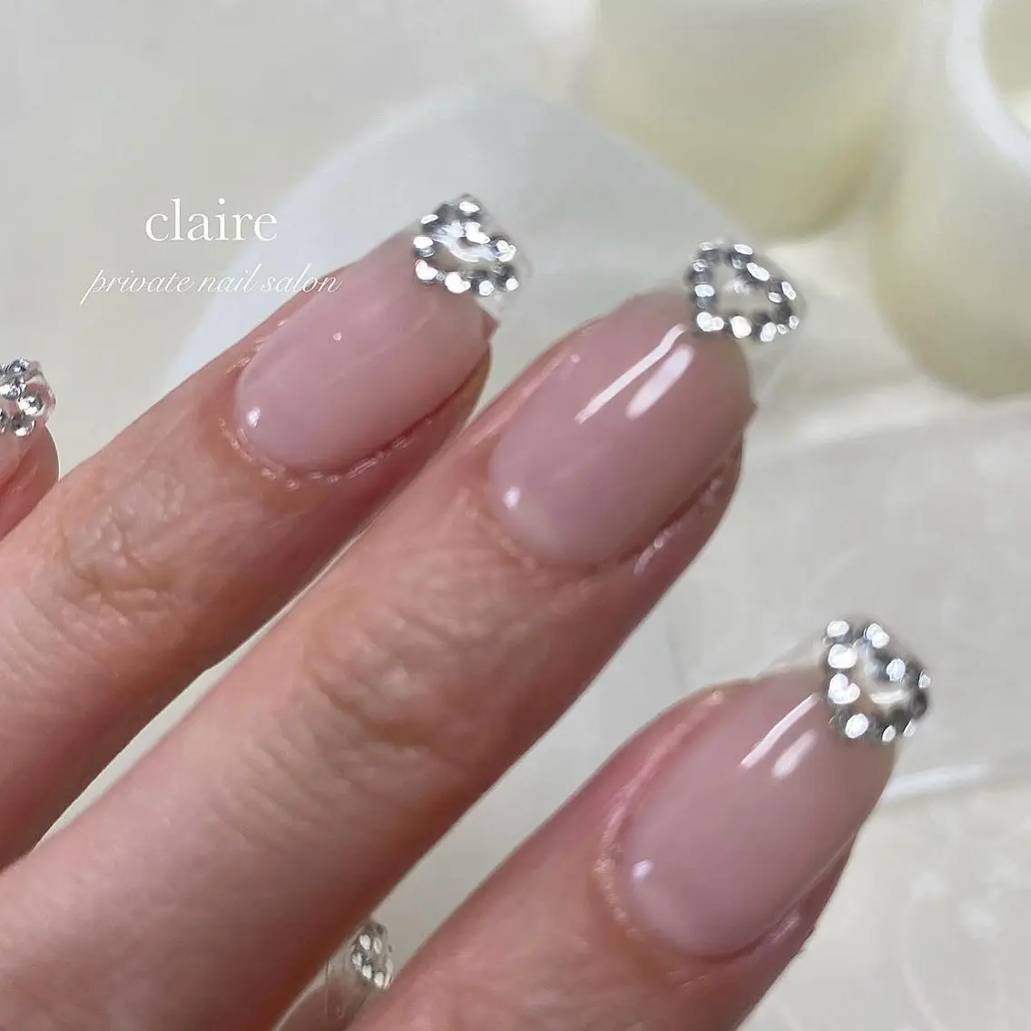 ネイル クリアネイル フレンチネイル ハンドネイル claire_ rie.のネイルデザイン