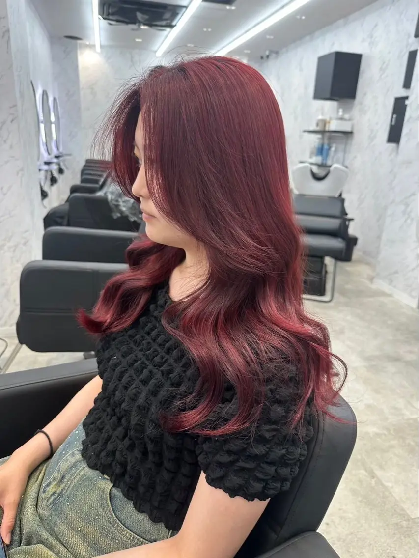 セミロング カット1100円 🛼💞/Rinnaのヘアスタイル