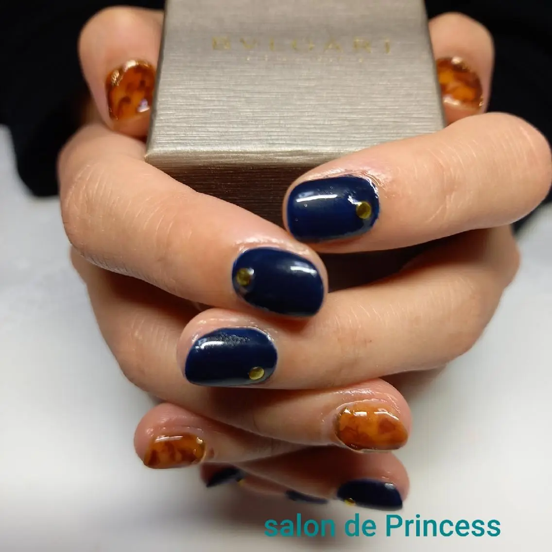 ネイル べっ甲ネイル salon de  Princessのネイルデザイン