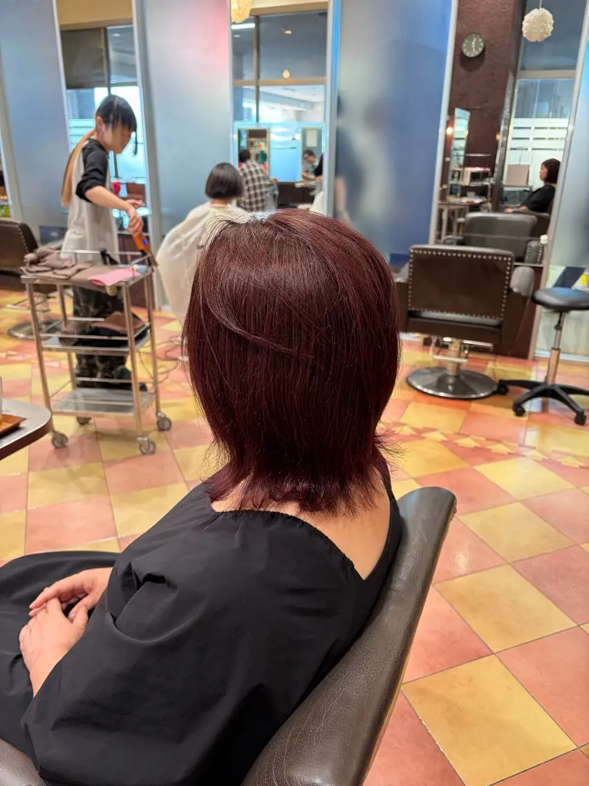 ミディアム 長谷川 賢治のヘアスタイル