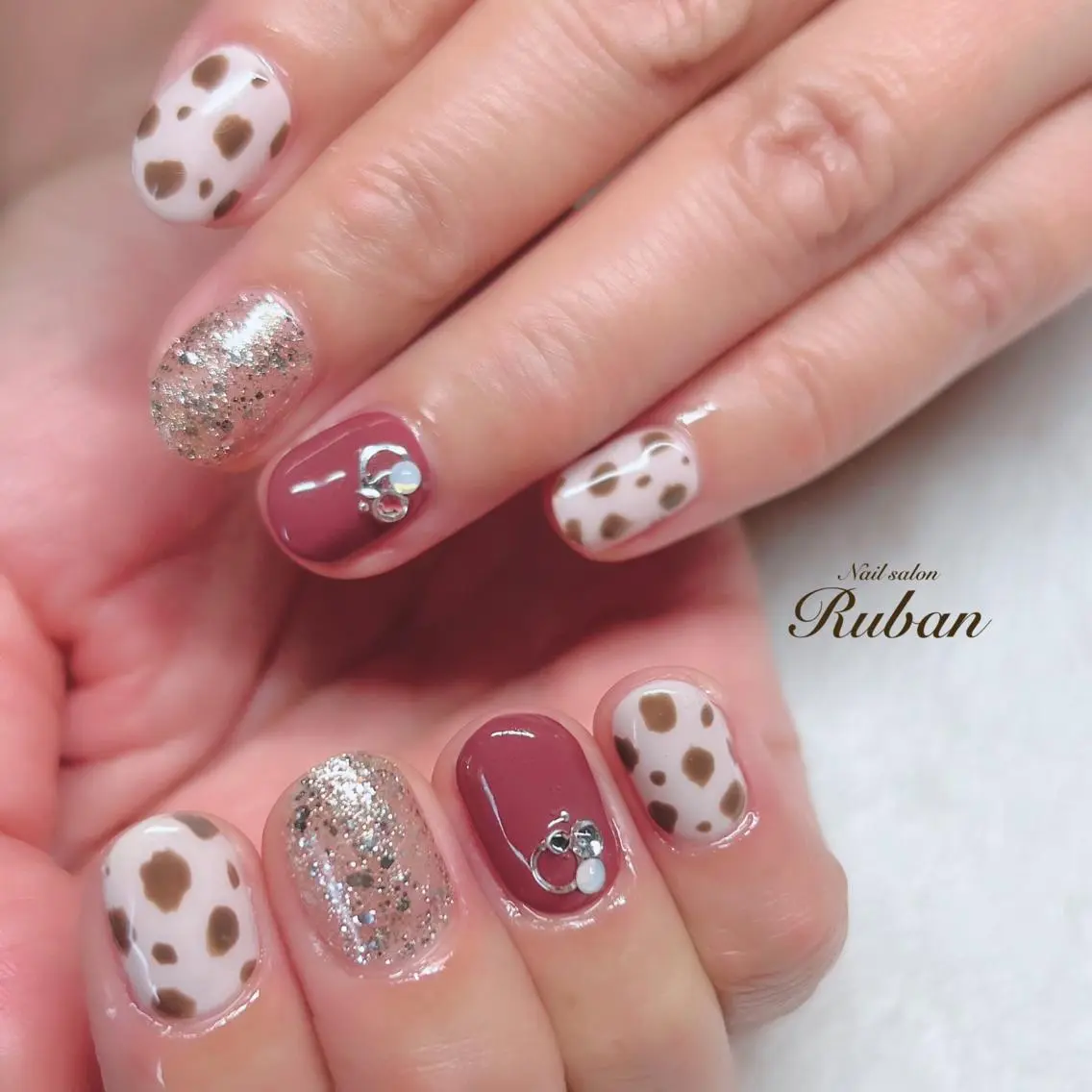 ネイル アニマル柄 Nail salon Rubanのネイルデザイン