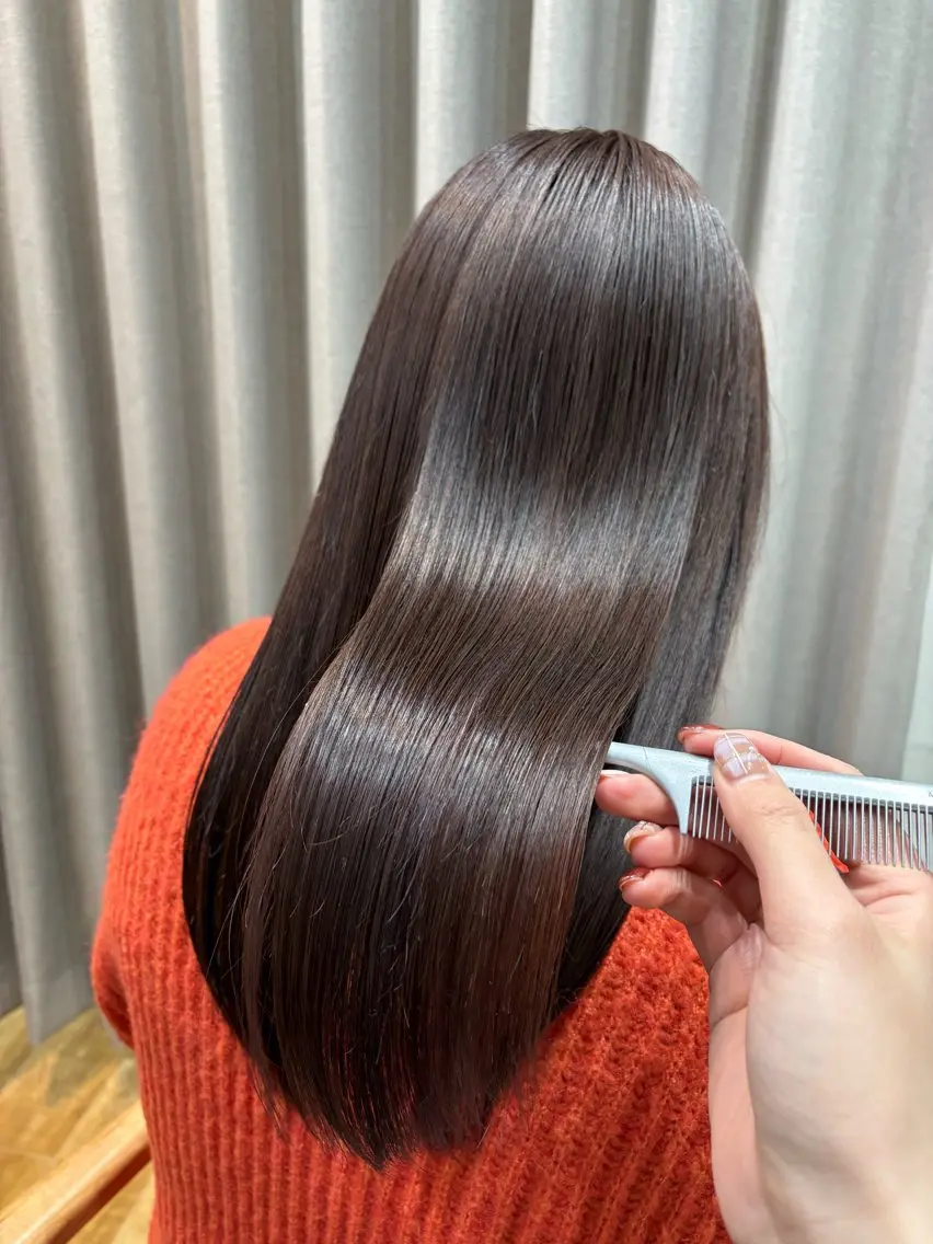 ロング カラー ベージュカラー 🤍美髪縮毛/髪質 改善/池上夏凜🤍のヘアスタイル