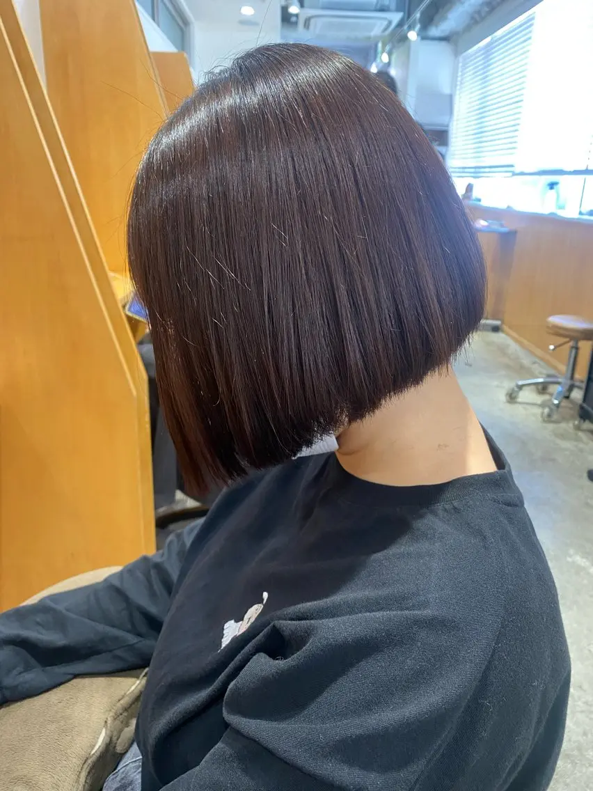 ショート 縮毛矯正 トリートメント カット 縮毛矯正 トリートメント GINZARay2 風本朱里🐥のヘアスタイル