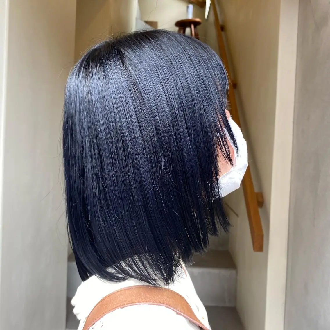 ミディアム カラー メンズ ネイビーカラー 🦮shiori アイドルオタク🦮のヘアスタイル