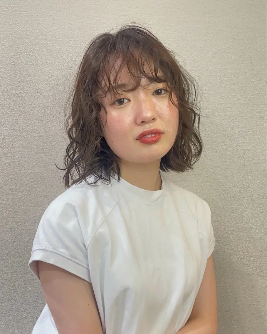 ミディアム ベージュ/透明感/ 桃子🎀のヘアスタイル