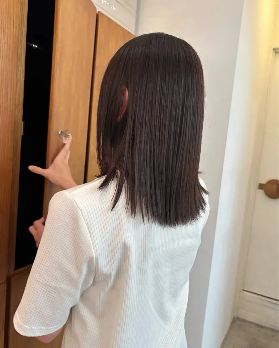 ミディアム カラー ブラウンカラー チョコレートブラウン ヘアカラー 立川/ナチュラル/ 透明感カラーYUJIのヘアスタイル