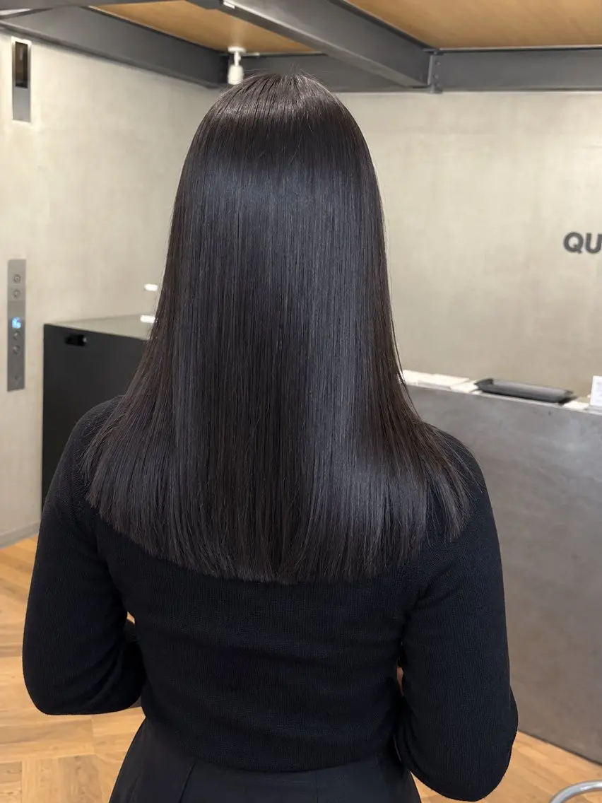 セミロング 縮毛矯正 西谷 勇志のヘアスタイル