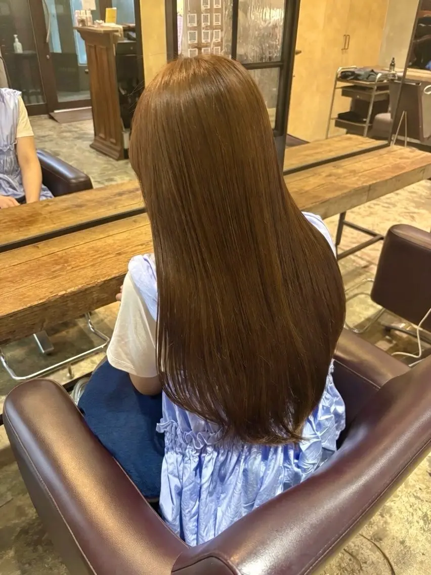 ロング カラー ブラウンカラー ヘアカラー saya 🌟 レイヤー/ツヤ髪のヘアスタイル