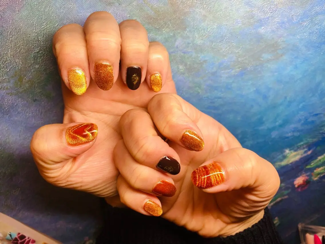 ネイル マグネットネイル ハンドネイル Chandra nail&tarotのネイルデザイン