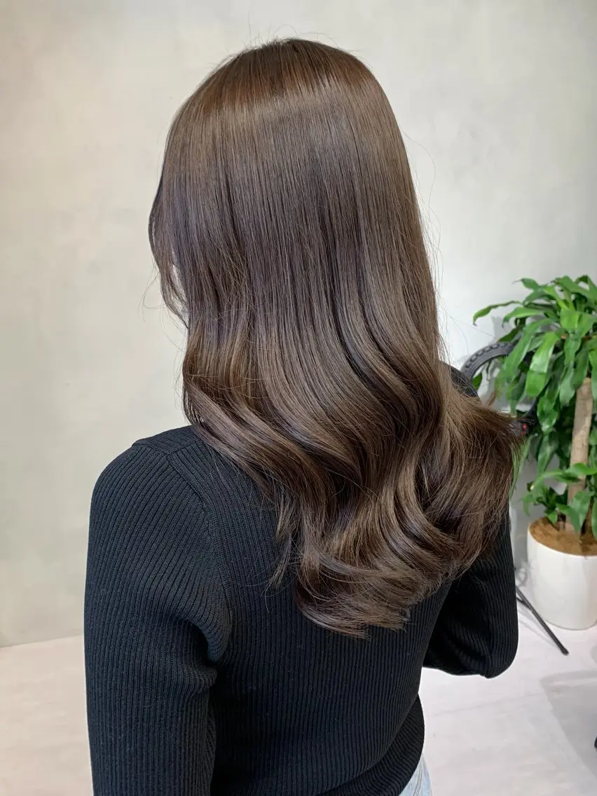 ロング カラー ベージュカラー ブラウンカラー ブラウンベージュ カサイ ミユのヘアスタイル