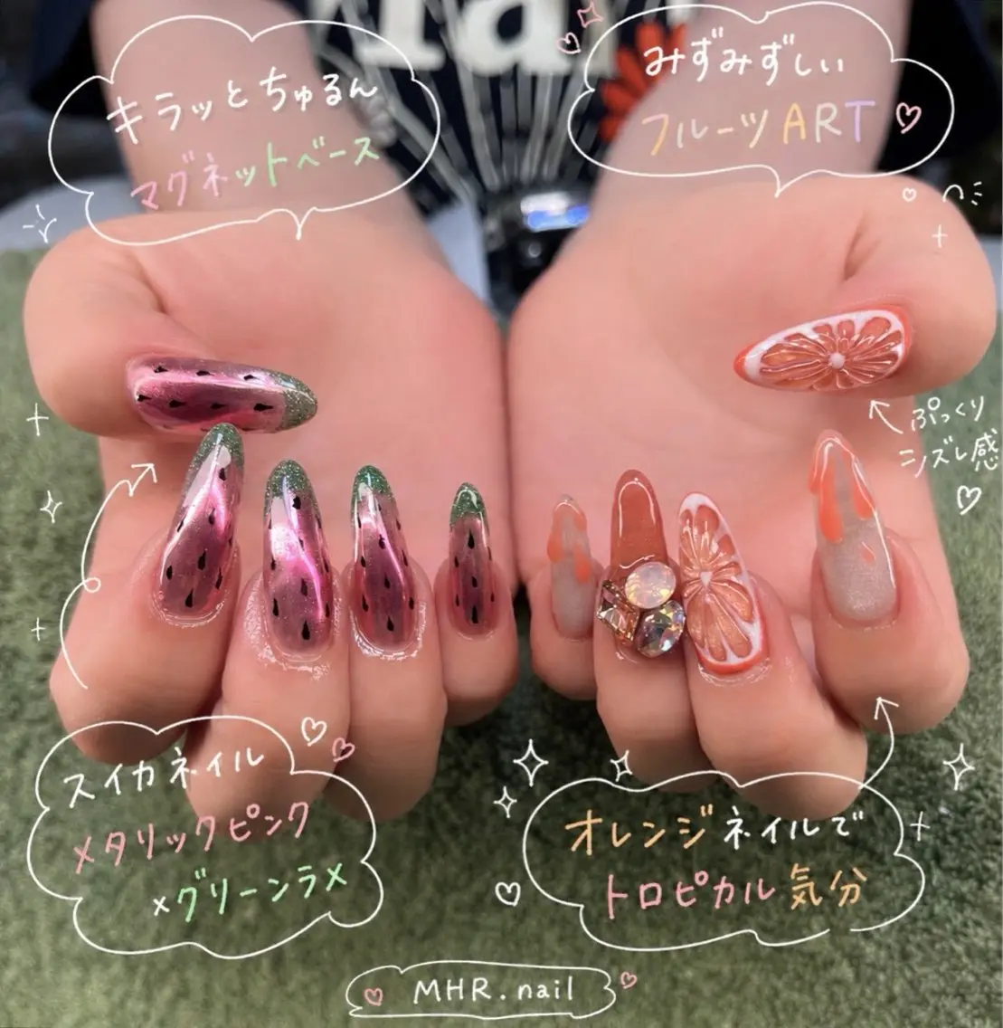 ネイル ハンドネイル フットネイル MHR nailのネイルデザイン
