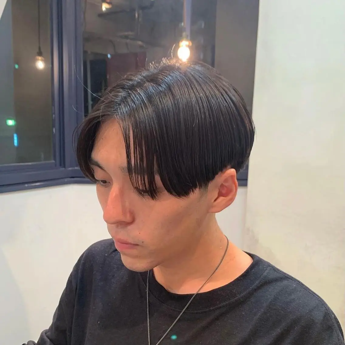 ショート メンズ センターパート 似合わせカット ケアパーマ喜来雅由のヘアスタイル