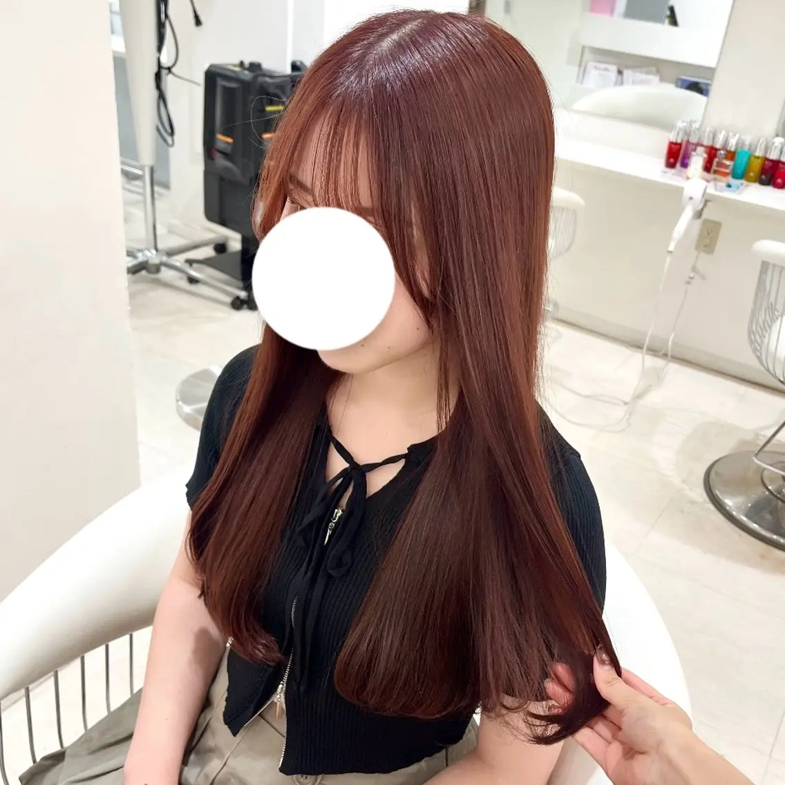 ロング ヘアカラー ParveMix￤ 大賀さつき🍨🤍のヘアスタイル