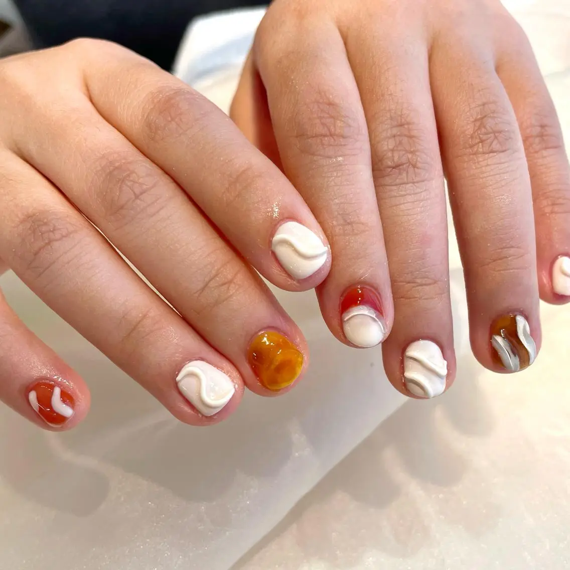 ネイル ハンドネイル 新井 ひなののネイルデザイン