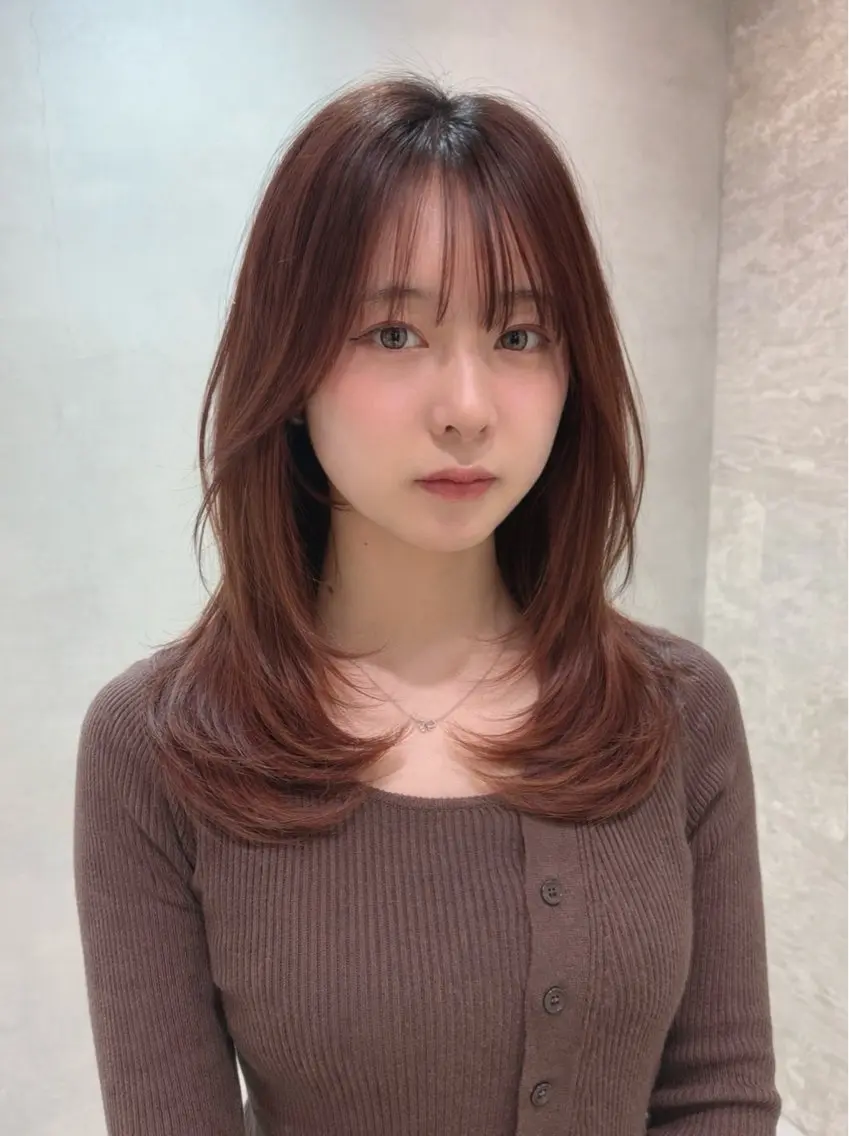 セミロング カラー カット ヘアカラー トリートメント 🌈レイヤーカット/ /吉田悟志🌈のヘアスタイル