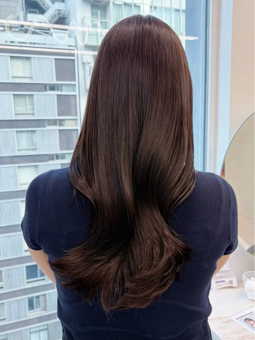 ロング カラー 透明感カラー トリートメント まあるいショートボブ 🐥廣瀬そらのヘアスタイル