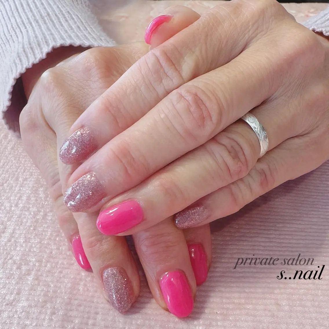 ネイル ピンク ハンドネイル フットネイル s..nail / MORITAのネイルデザイン